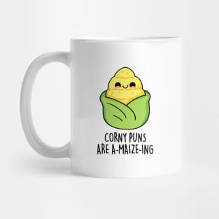 Corny Puns Are A-maize-ing Cute Funny Corn Pun Mug